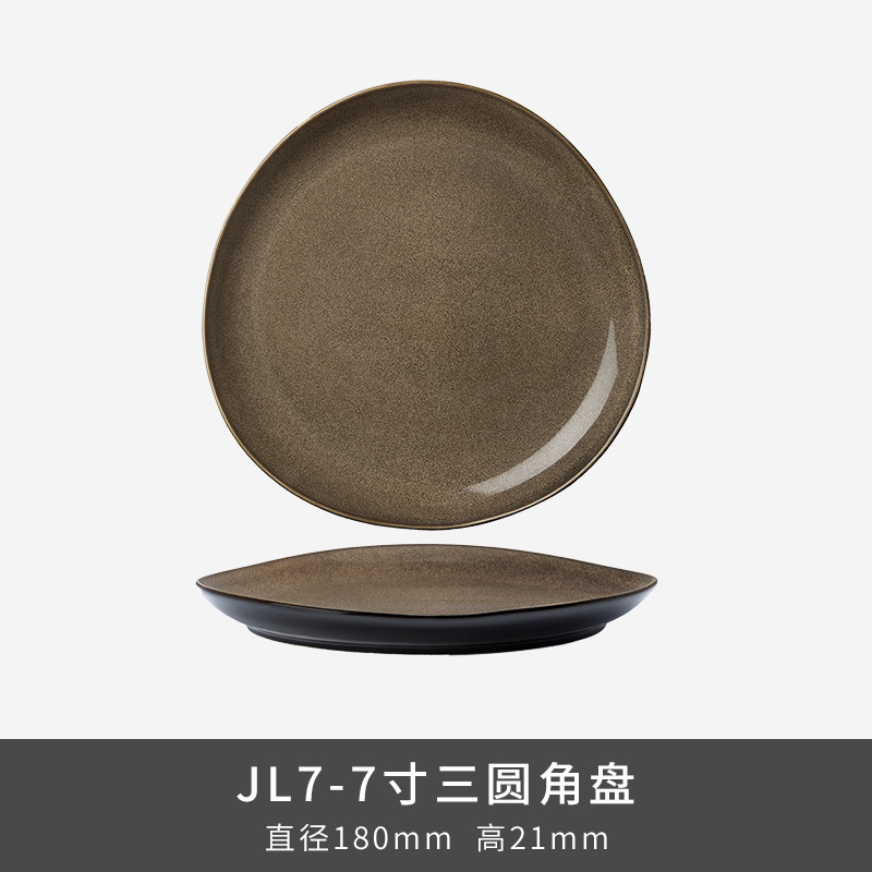 Transfronterizos LZ LICang cerámica cubiertos de ensalada de frutas de lujo ligero platos de arroz tazas de té caseras