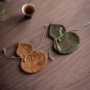 隔热复古棉布茶道杯托