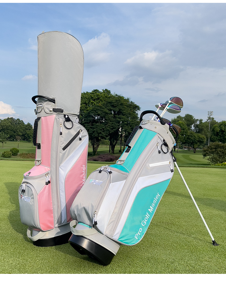 Túi đựng gậy golf PGM dạng giá đỡ nhẹ 7 lỗ cho nữ — QB148 màu xám bột, QB148-Màu xám xanh lá cây chi tiết 12