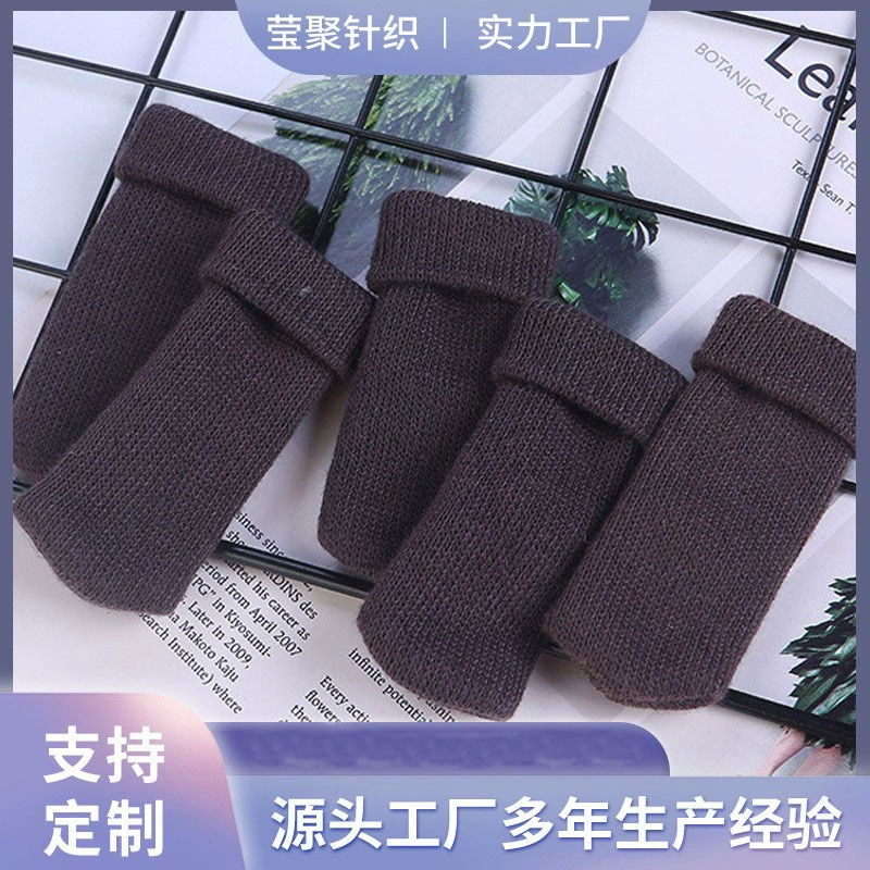 Индивидуальный маленький свежий коричневый стол и чехол для ножек стула коммерческое место защитный чехол для стола и ножек стула зимний подходящий цвет круглый коврик для стола