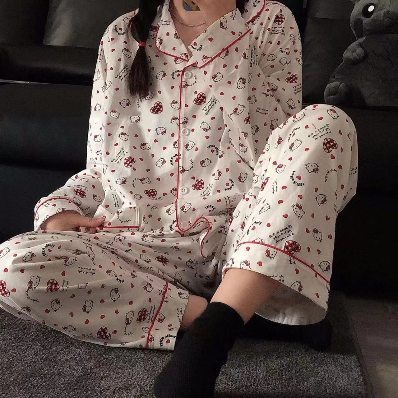 Pijamas para mujer, estilo primavera y otoño, nuevo modelo 2025, conjunto de dos piezas de manga larga, artículo popular de celebridades de internet, conjunto de ropa de estar para otoño e invierno. image 34