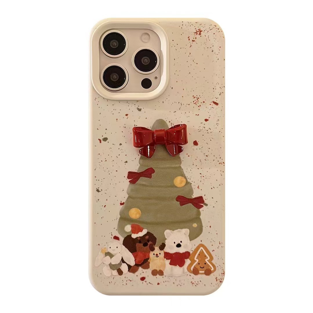 Árbol de Navidad West Highland iphone16promax arco tridimensional Apple 15pro funda para teléfono ip14p