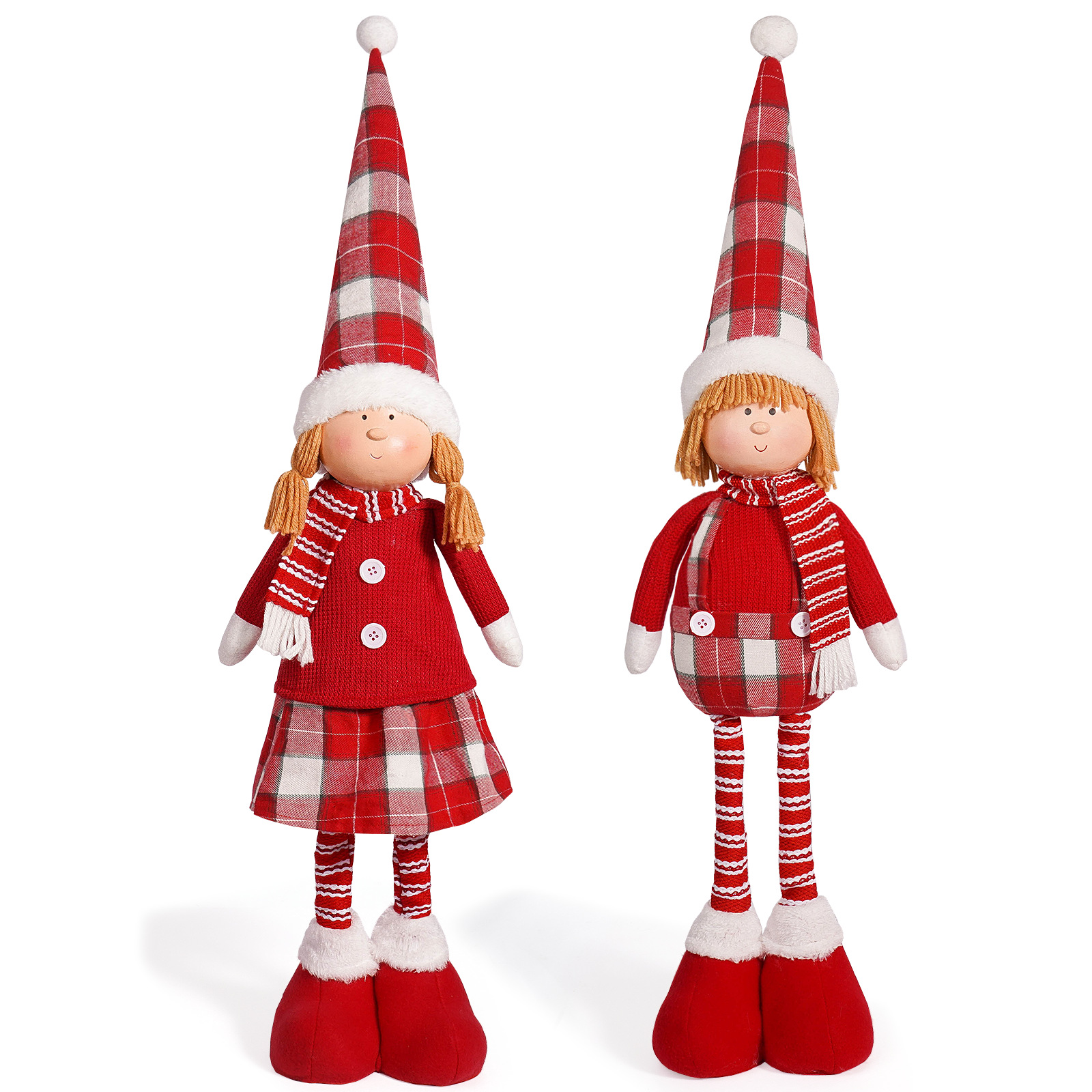 Navidad transfronteriza de 20 pulgadas lindo muñeca de niño creativo de postura muñeca de niña decoración de vacaciones