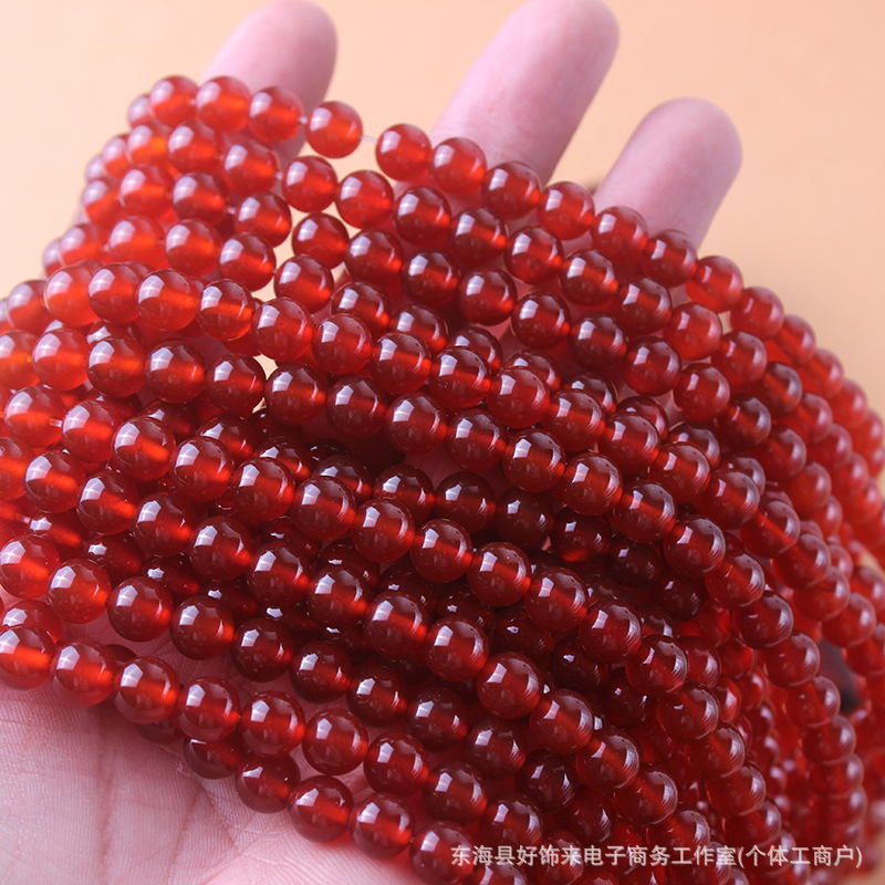 Direct supply from the manufacturer of natural red agate loose beads DIY jewelry accessories, bracelet beads, agate beads, semi-finished products wholesale Direct supply from the manufacturer of natural red agate loose beads DIY jewelry accessories, bracelet beads, agate beads, semi-finished products wholesale