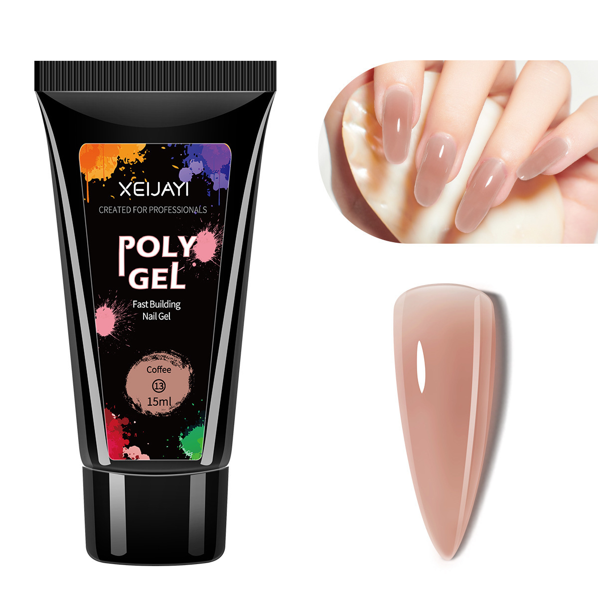Extensión de cristal pegamento de fototerapia de uñas pegamento 15ml pegajoso diamante UV extensión rápida sin bandeja de papel fábrica al por mayor