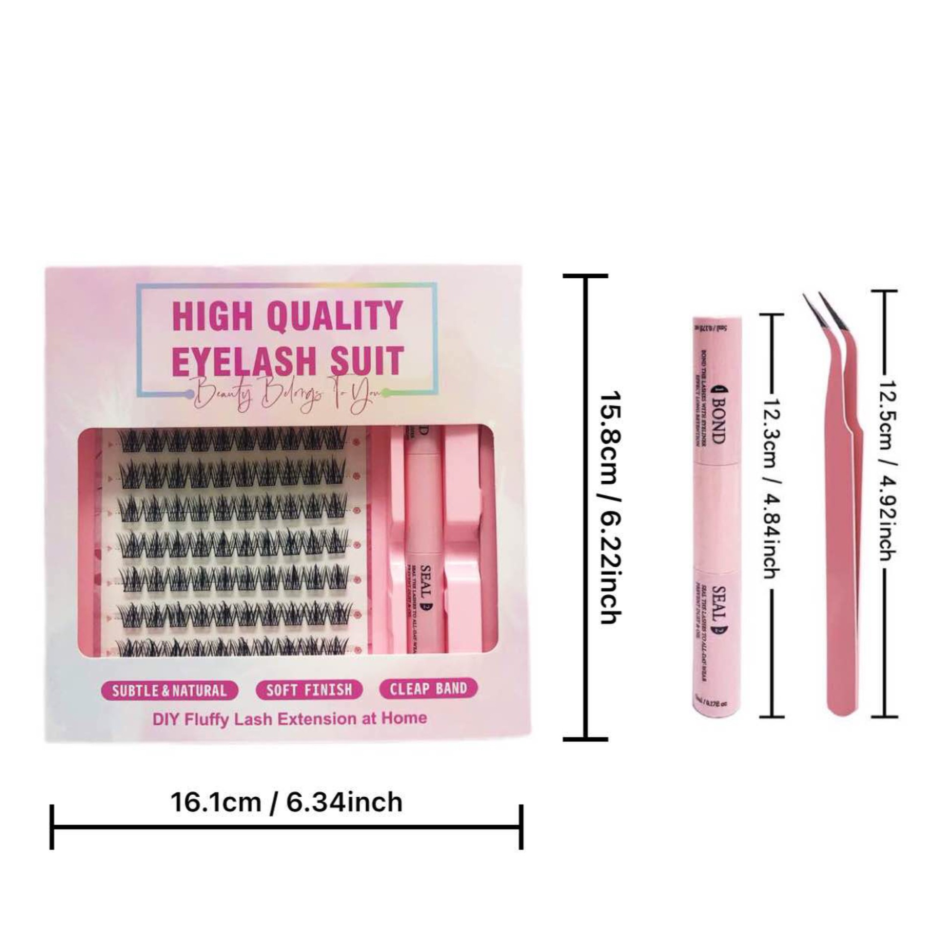 Conjunto de pestañas falsas transfronterizas, pestañas falsas de gran capacidad, pestañas falsas de un solo grupo, trilogía de pestañas falsas, venta caliente de nuevas pestañas falsas.