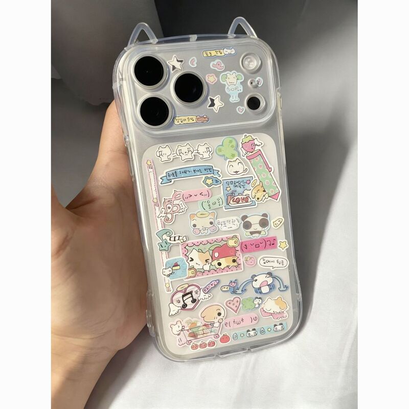 Graffiti Illustration Suitable for Apple 17Promax Mobile Phone Case Iphone16/14 New 13 Soft 12Pro Transparent 15