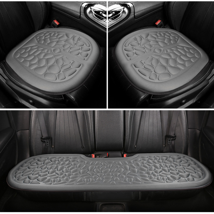 Four Seasons Car Seat Cushion Universal Three-piece Comfortable Air Cushion Simple Thickened Single-piece Rear Breathable Seat Cushion Without Backrest