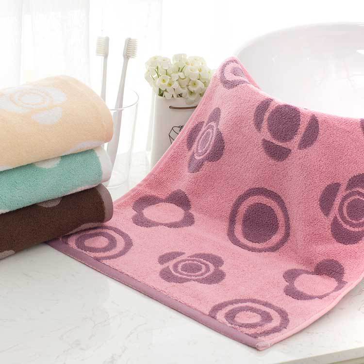 Free Shipping Jie Liya 9226 Cotton Towel Thickened Color Line Logo Jacquard Cotton Face Towel Men's Couple's Face Towel