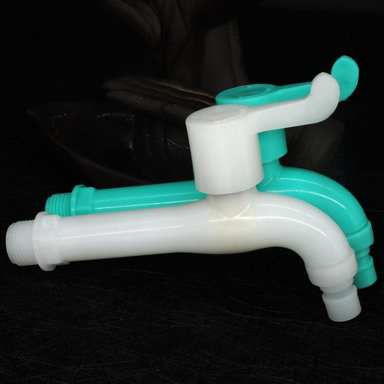 Lengthened 15.5cm plastic faucet factory wholesale splash-proof and freeze-resistant washing machine faucet ball core flow large quick Open