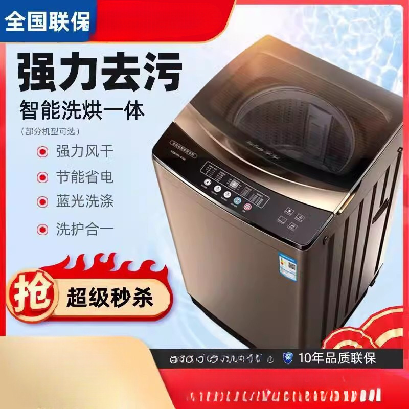 10kg Washing Machine Pulsator Rental Large Capacity Fully Automatic Washing and Drying Machine Drying and Sterilization
