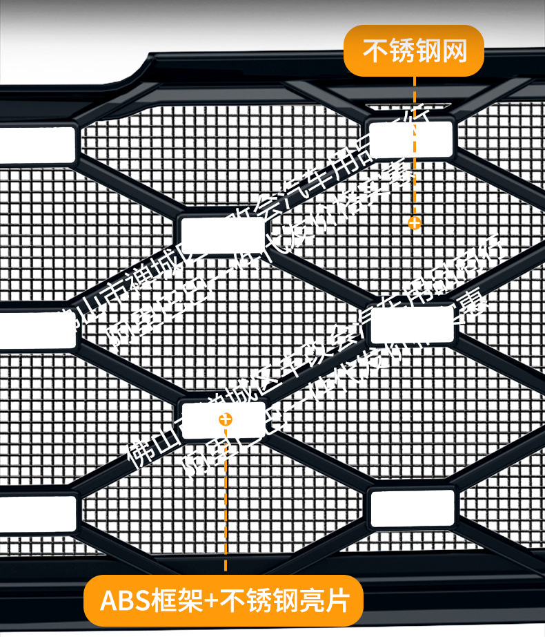 Suitable for Xpeng MONA L03, integrated welded car anti-insect net, front grille special modification decorative strip accessories