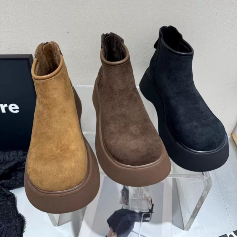 Martens, зимние, теплые ботинки в английском стиле на платформе с молнией, британский стиль
