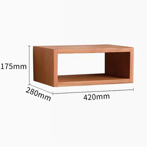 Made of solid wood, load-bearing, hot sale promotion] half grid style, cherry color