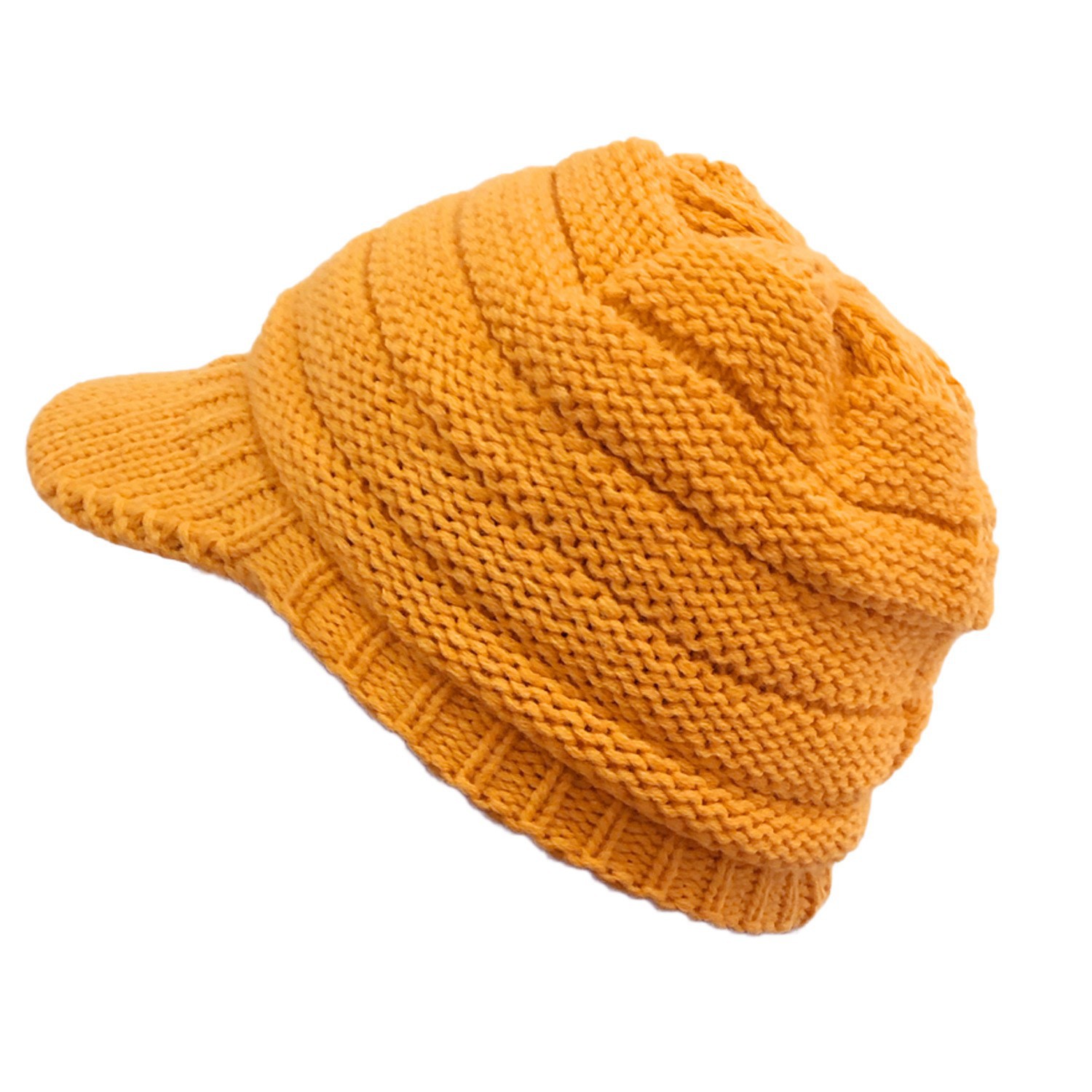Klassische europäische und amerikanische Strickmütze, warme Strickmütze, Damen-Strickmütze mit offenem Himmel, Pferdeschwanz-Strickmütze, Entenschnabel-Wintermütze für Wärme – Detail 6