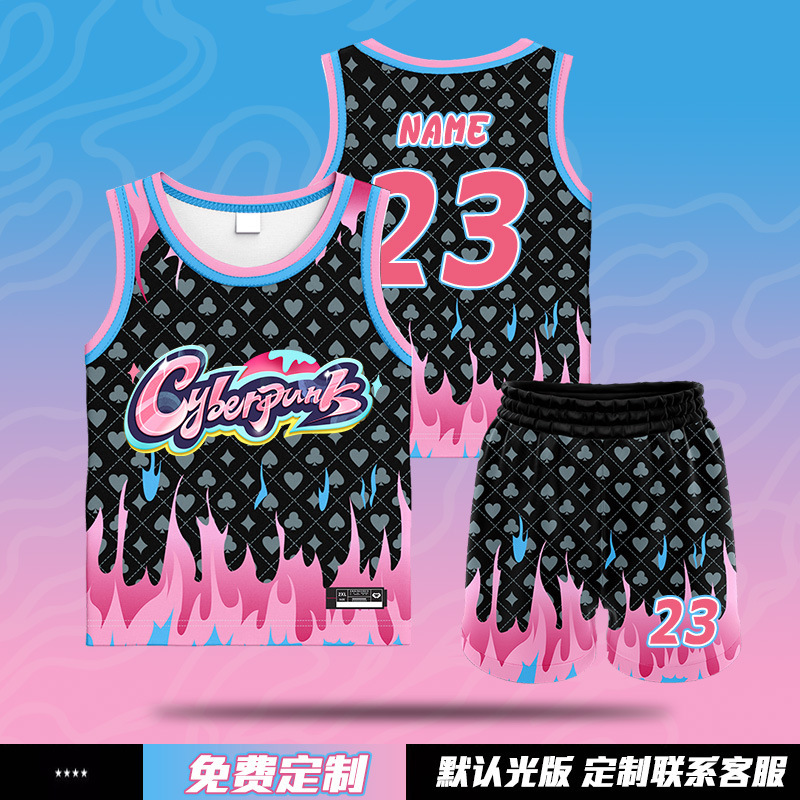 数码印儿童篮球服全身定制队服训练营球衣男童女孩小学生比赛服夏|undefined