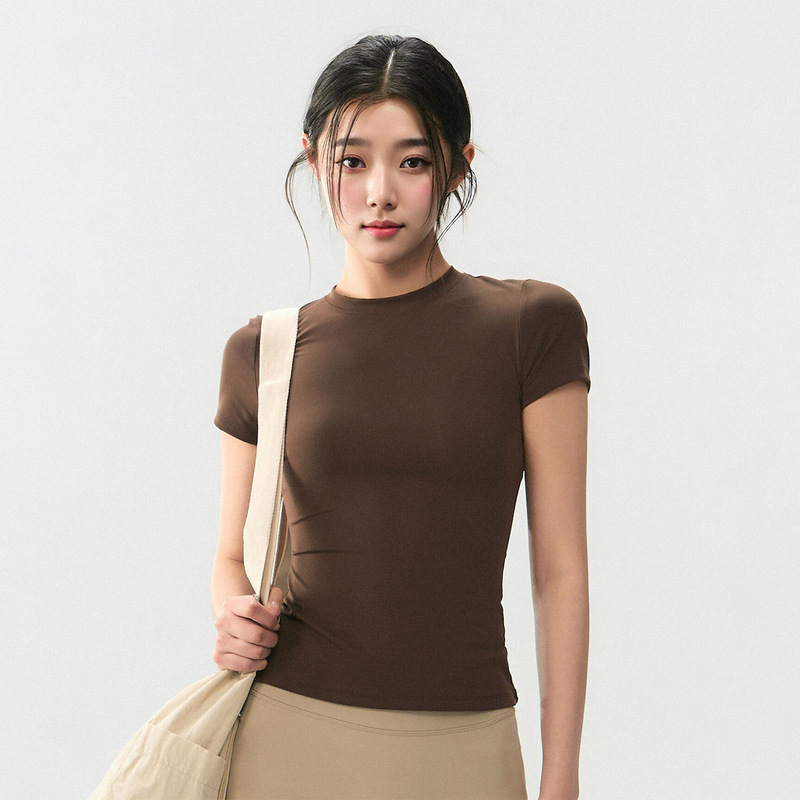 Weightlifting Fairy Summer New Slim Fit Quick-Dry Sports T-Shirt for Women Outdoor Running Training Fitness Yoga Top Weightlifting Fairy Summer New Slim Fit Quick-Dry Sports T-Shirt for Women Outdoor Running Training Fitness Yoga Top