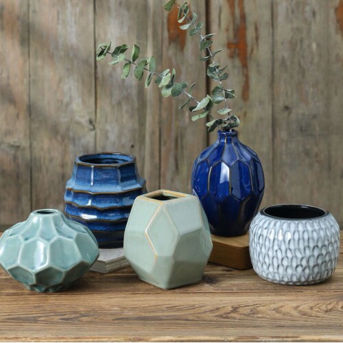 Flower Pot with Ins Style, High-Quality, Soft Furnishing Ceramic Small Flower Pot Decor, Creative Nordic Style Dried Flower and Hydroponic Flower Vase