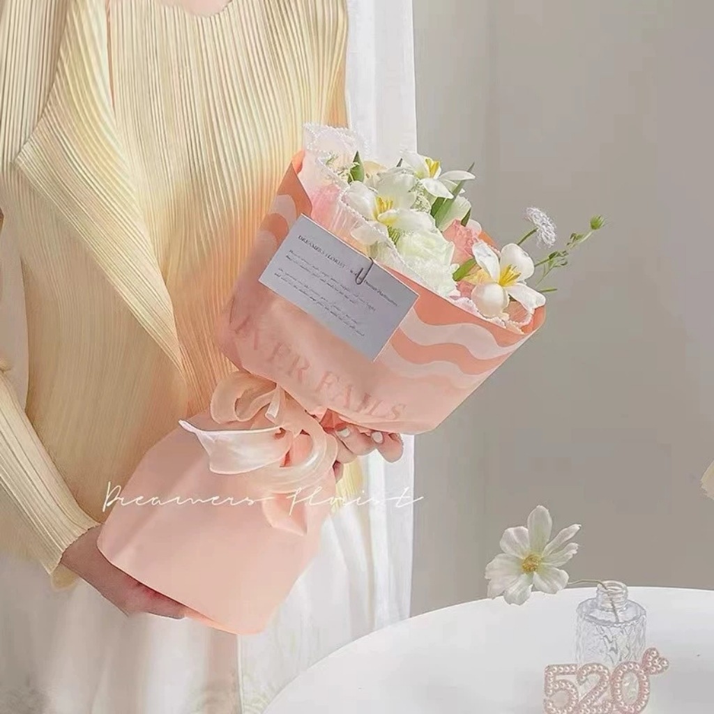 Fábrica de fiestas de flores nuevo día de San Valentín gran amor flor embalaje florista ramo embalaje papel de regalo embalaje