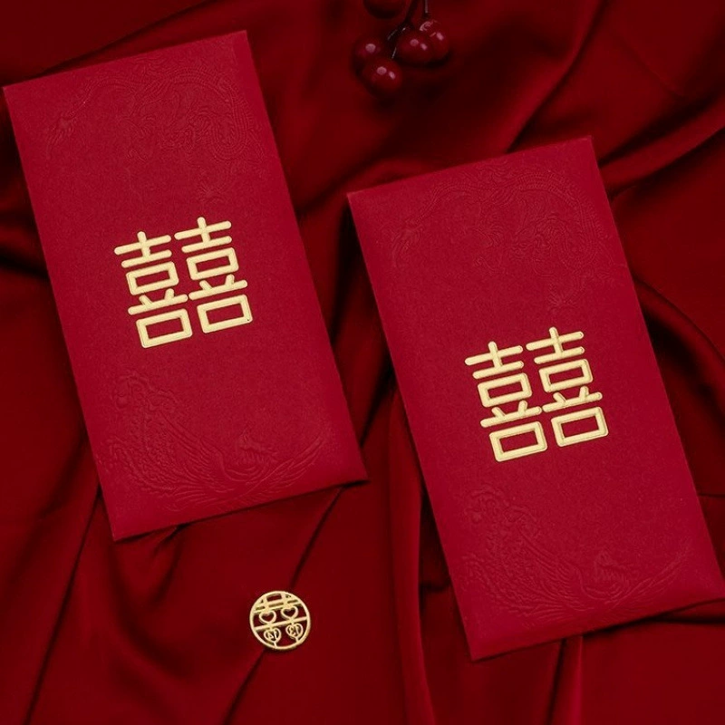 Красный конверт, жесткий свадебный креативный свадебный китайский красный конверт, сумка, свадебные принадлежности, бумага