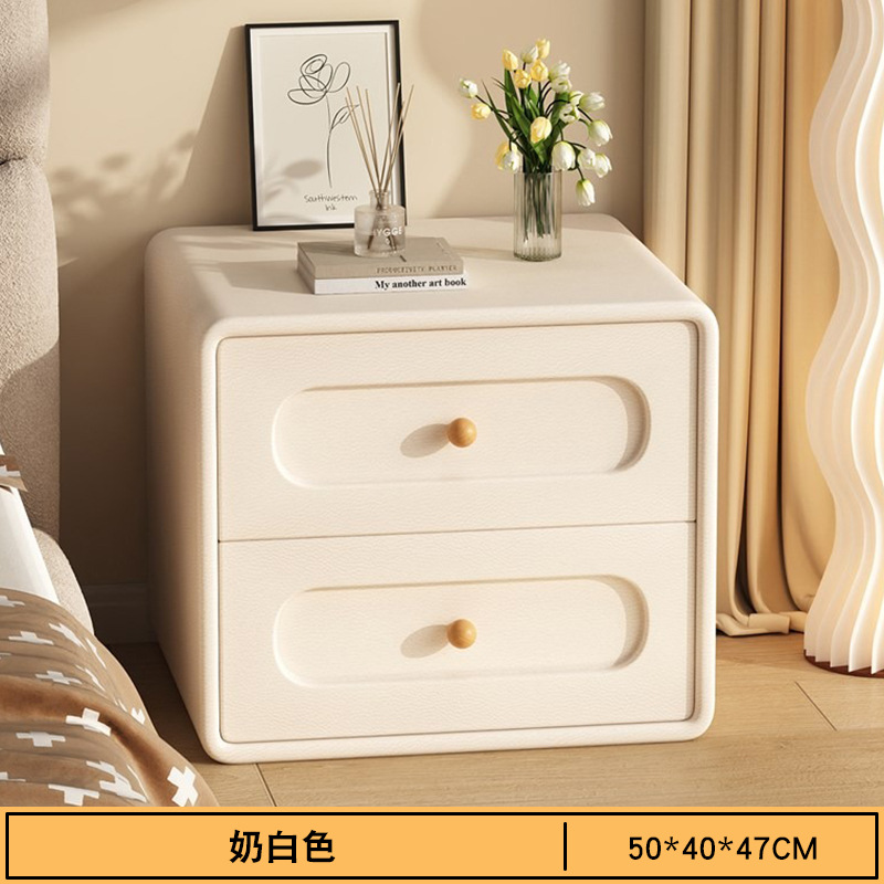 Escritorio de cabecera de cama, dormitorio doméstico, lujo ligero, sensación creativa de alto nivel, pequeño gabinete de cabecera de cama, gabinete lateral.