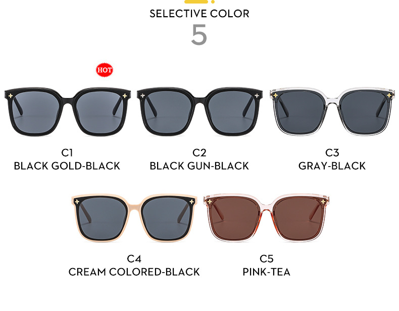 Damen Sonnenbrille Mit Großem Rahmen Für Optimalen Sonnenschutz_voghion.com