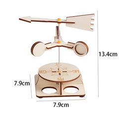 Primary School Student Handmade Science Experiment Invention Technology Small DIY Wind Vane Wood Educational Toy