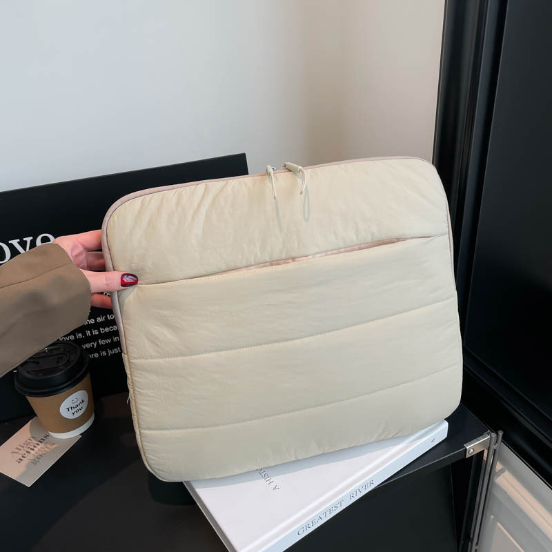 Textured Notebook Computer Bag 13inch 14inch 15.6inch Anti-Drop and Shockproof Cloud-Shaped Case with Pull Rod Tablet Storage Bag