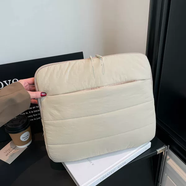 Textured Notebook Computer Bag 13inch 14inch 15.6inch Anti-Drop and Shockproof Cloud-Shaped Case with Pull Rod Tablet Storage Bag