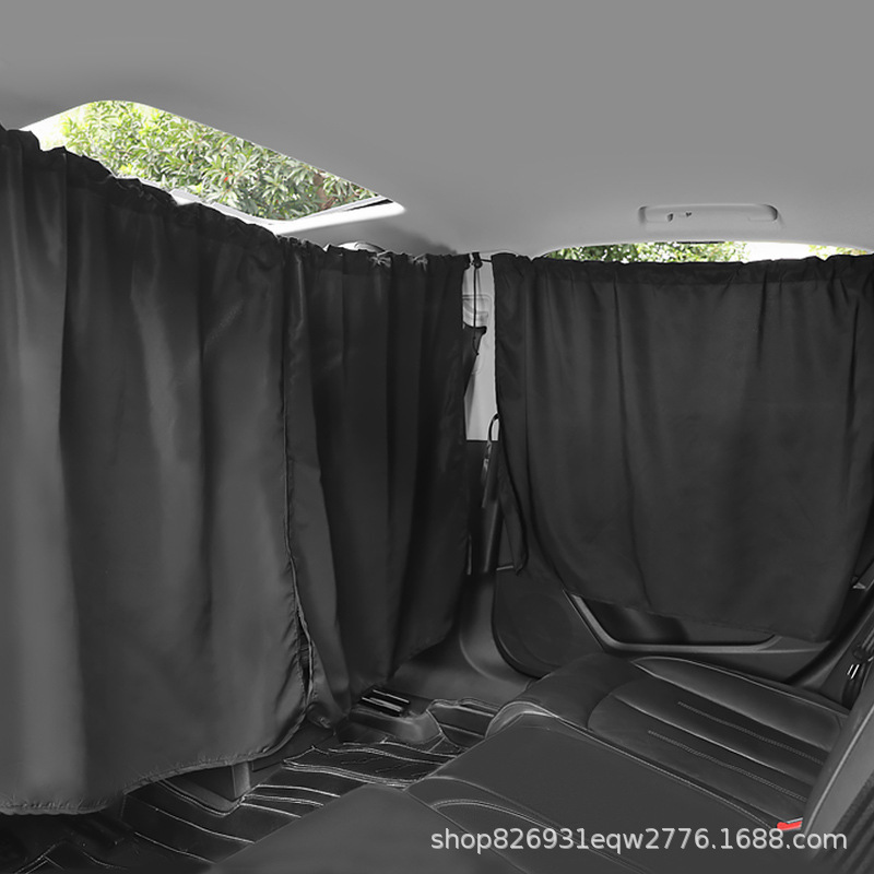 Front and rear partition curtain for car interior New Quanshun car privacy curtain Bread special sunshade curtain for large trucks