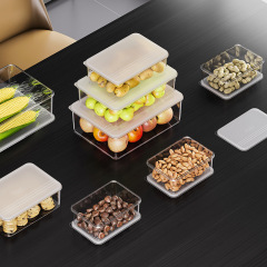 收納盒保鮮冷凍層凍肉類冰箱收納水果格置物盒長方形食品級批發