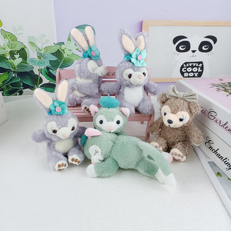 Cake Ornaments Small Star Dailou Pendant Keychain Doll Doll Rabbit Plush Toy Bag Hanging Ornaments Wholesale