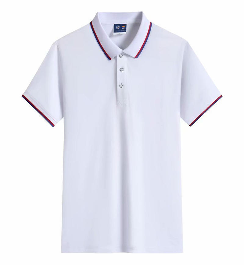 2024 nueva camisa de polo de manga corta de collar de color logotipo personalizado camisa publicitaria al por mayor ropa de trabajo camisa básica uniforme escolar