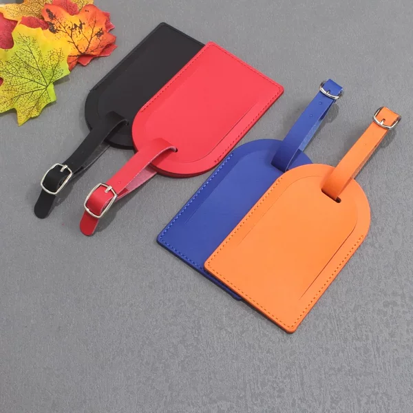Spot PU luggage tag leather boarding pass luggage tag travel shipping identification label luggage tag
