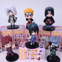 Q版6款手办鸣人卡卡西佐助宇智波鼬公仔动漫礼物车载摆件