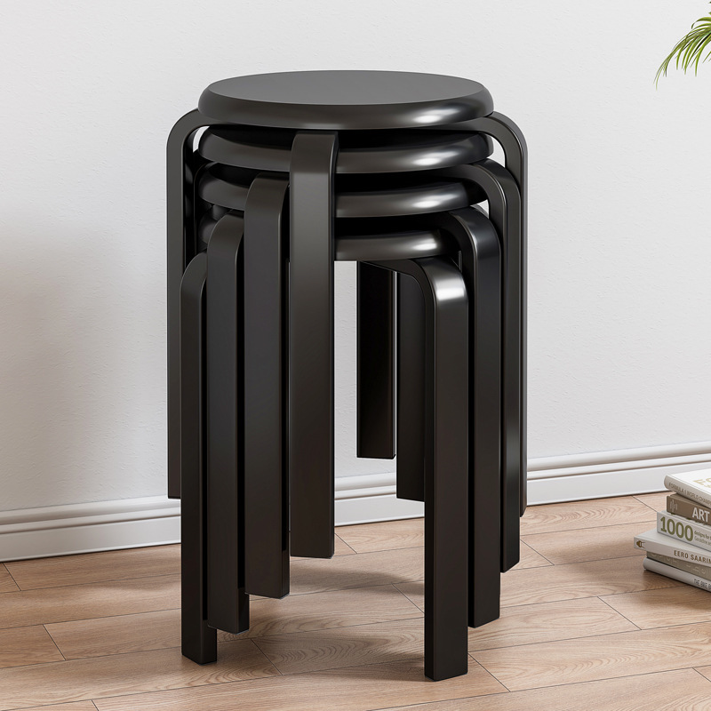 Taburete de madera maciza hogar taburete bajo banco pequeño salón silla de madera pequeño taburete redondo cambio de zapatos taburete internet celebridad mesa de café mesa de comedor taburete