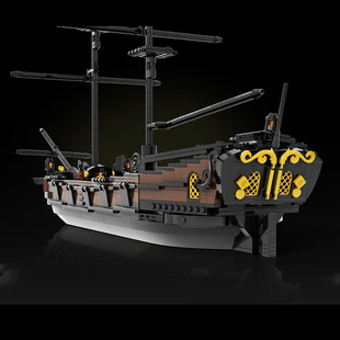 Moc-143628 Pirate Theme Series Ship Model 1519 Particle Number