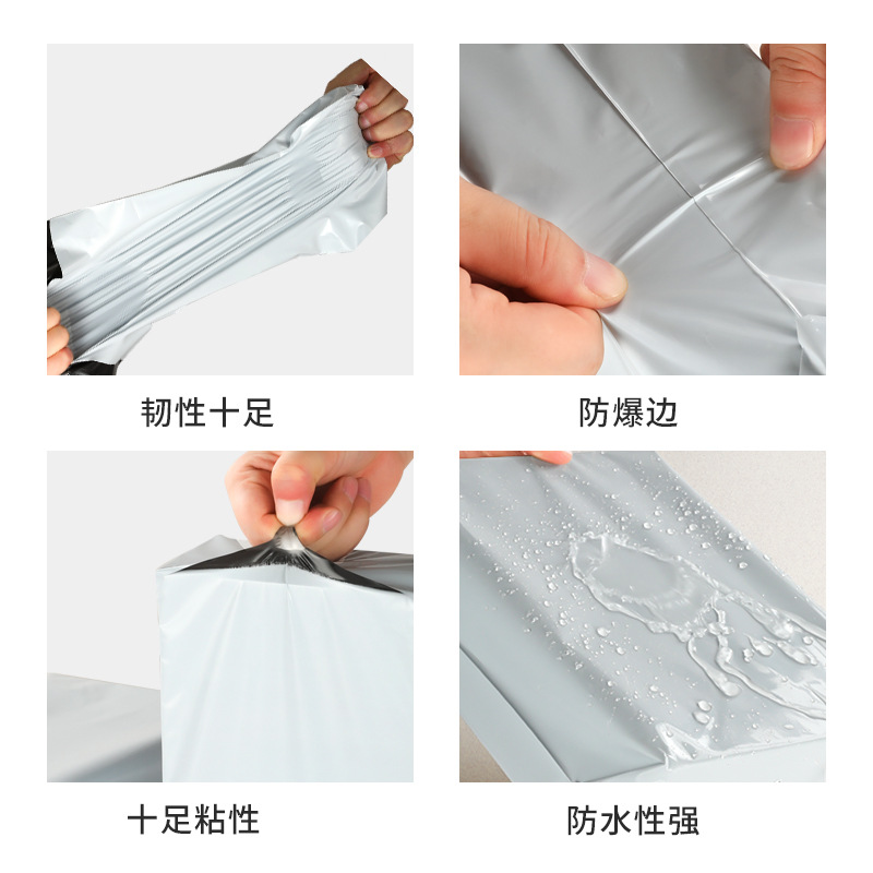 Venta al por mayor PE nuevo material blanco expreso bolsa SF Express bolsa logística embalaje bolsa impermeable bolsa de plástico imprimible