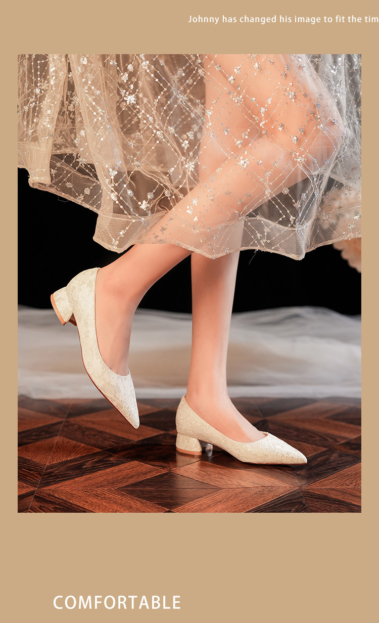 3333G Scarpe da donna con tacco basso, in raso, a punta, rosse, comode ed eleganti, per damigelle d'onore e feste_voghion.com