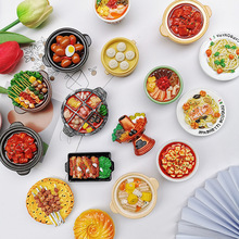 3D立体特色菜地方小吃食物冰箱贴磁冰箱门装饰品吸铁石仿真玩食