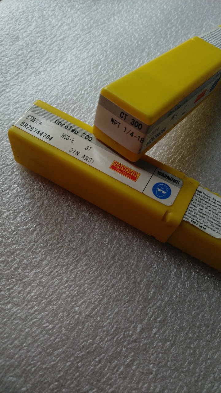 山特维克螺旋管螺纹丝锥E735NPT1/4-18