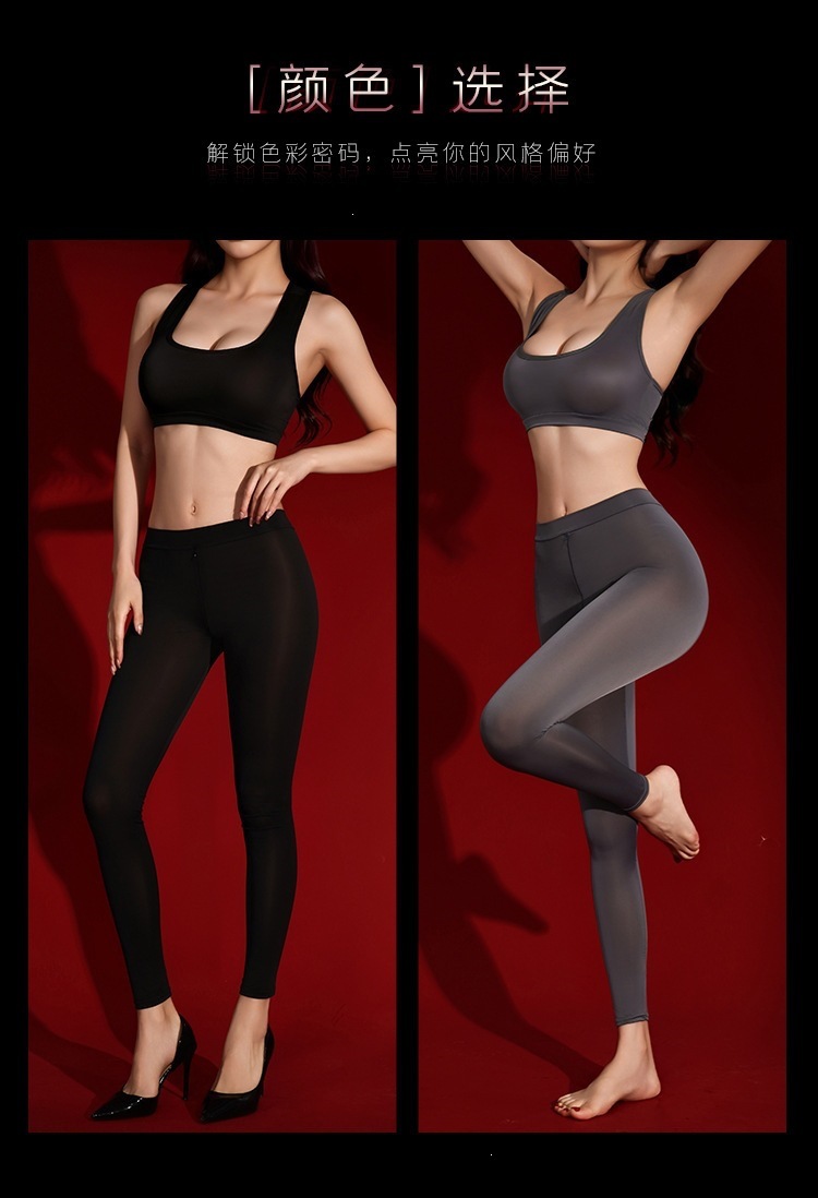 Feimu Women’s Smooth Stretch Bodysuit with Front and Back Zippers and Open-Crotch Design — detail image 26