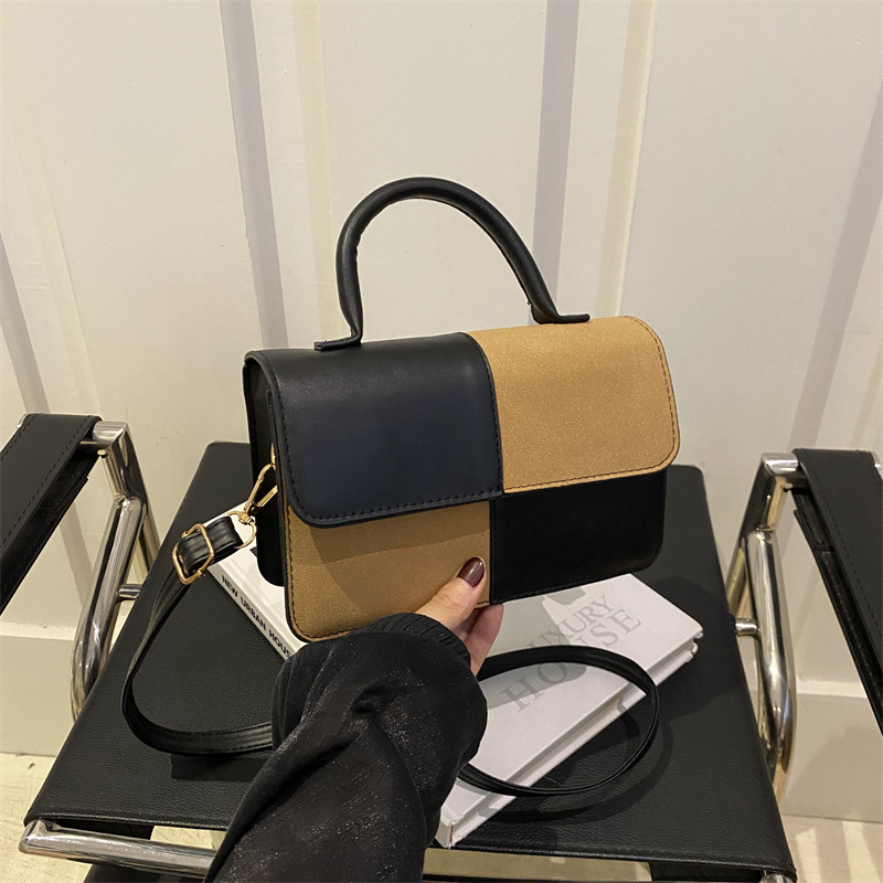 Costura moda textura dama bolso de cercanías 2024 nueva moda estilo occidental bolso de mensajero de un solo hombro pequeño bolso cuadrado marea