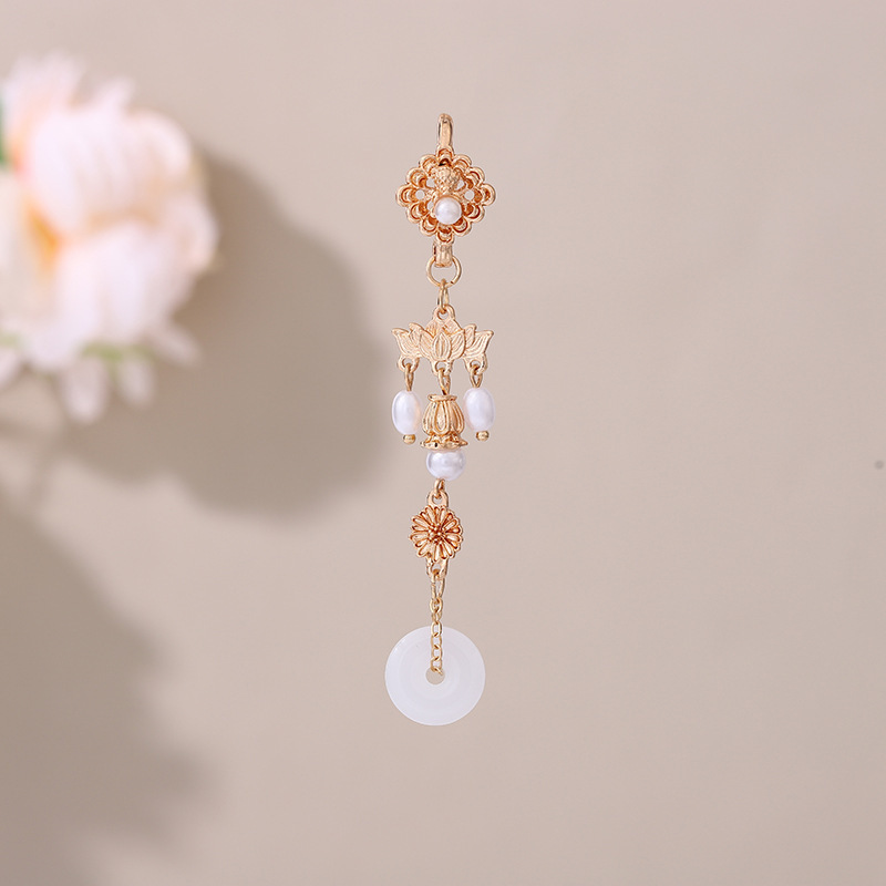 Antigüedades Cheongsam, tendencia nacional, temperamento, temperamento, colgante, broche, ropa de té Hanfu, borlas, retro, maquillaje chino, accesorios para mujeres