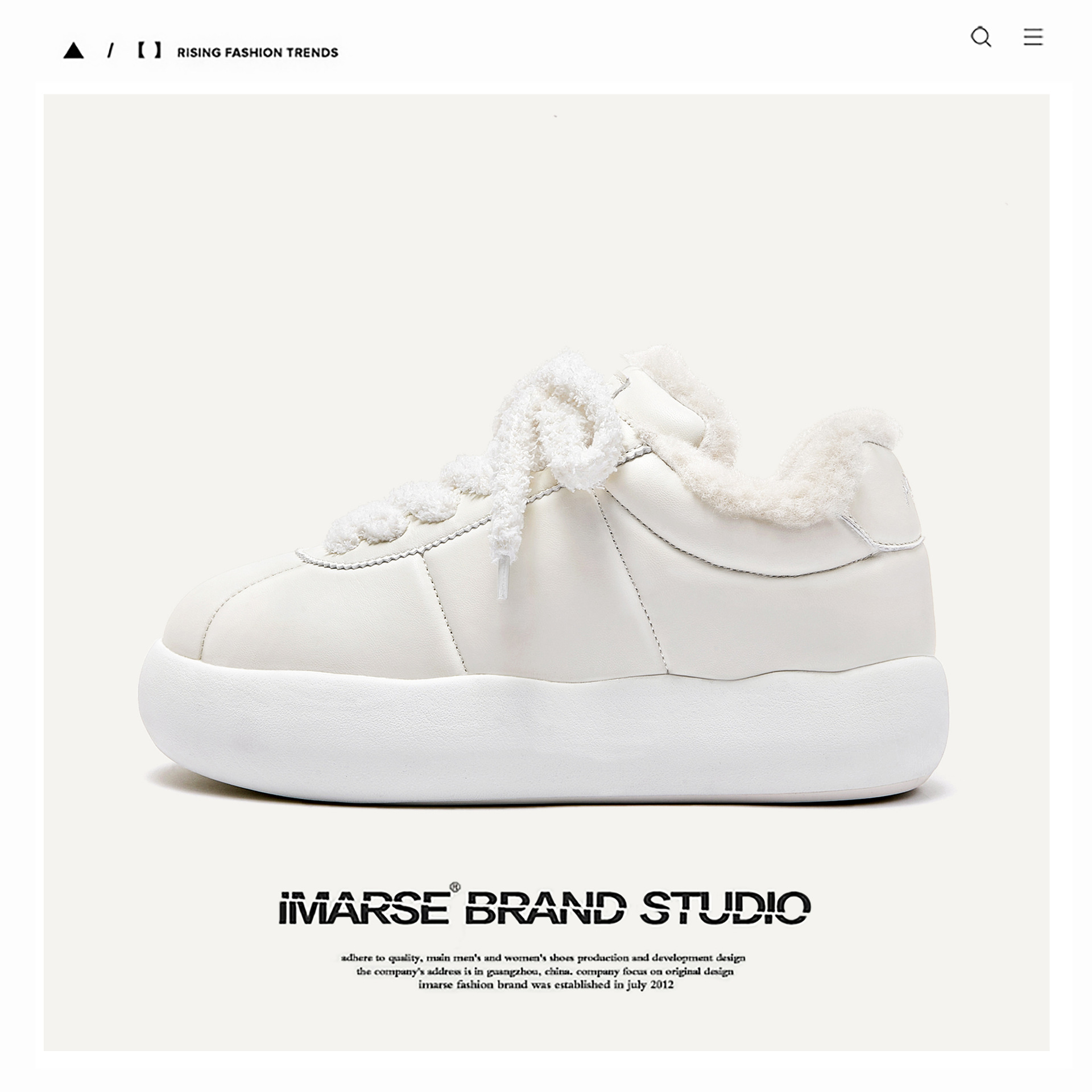 Πλατφόρμα που ανυψώνει μικρά λευκά παπούτσια Ανδρικά παπούτσια Ανδρικά και γυναικεία παπούτσια για ζευγάρια βαμβακερά παπούτσια μπότες χιονιού_voghion.com