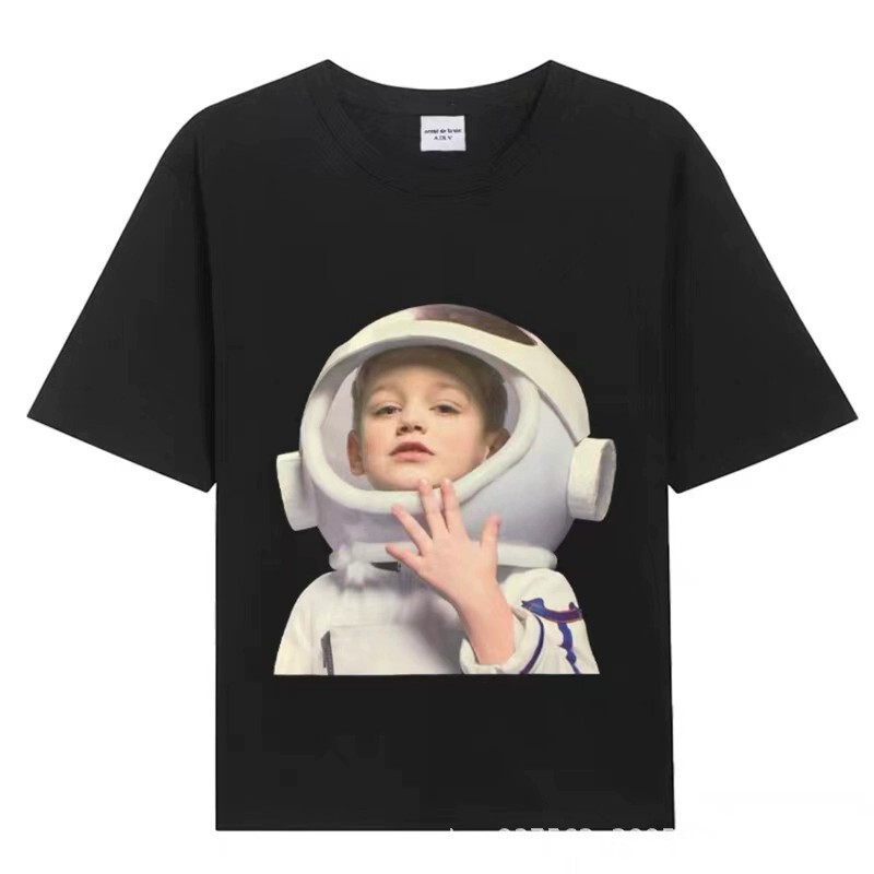 [韓国版] 2025 新韓国 ADLV 半袖ドーナツボーイ Tシャツ純綿ルーズカップルトップ女性用|undefined