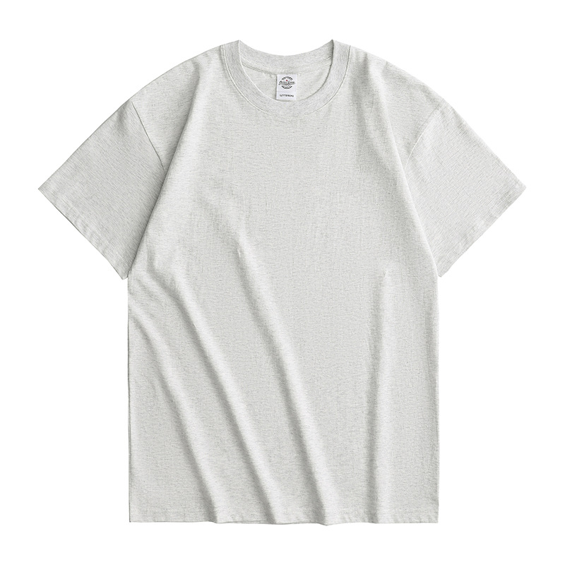 Camisetas de Verano de Manga Corta de Algodón Puro, Camisetas Culturales de Algodón Puro Personalizadas con Estampado, Ropa de Trabajo de Marca Moderna y Holgada, Camisetas Publicitarias con Impresión de Logotipo