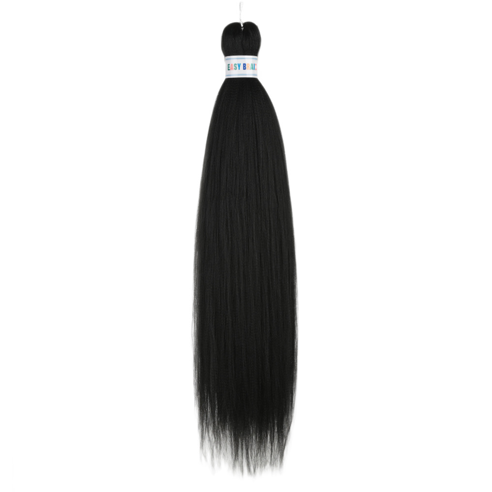 26 inch Easy braids hair colorful chemical fiber EZ large braid low temperature flame retardant Yaki long straight hair wig