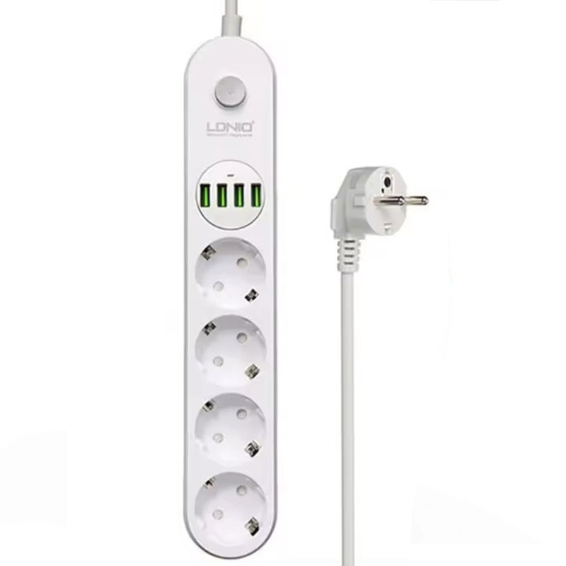 LDNIO/力德诺SE4432 欧式排插欧标插孔座/USB手机平板电脑5V3.4A