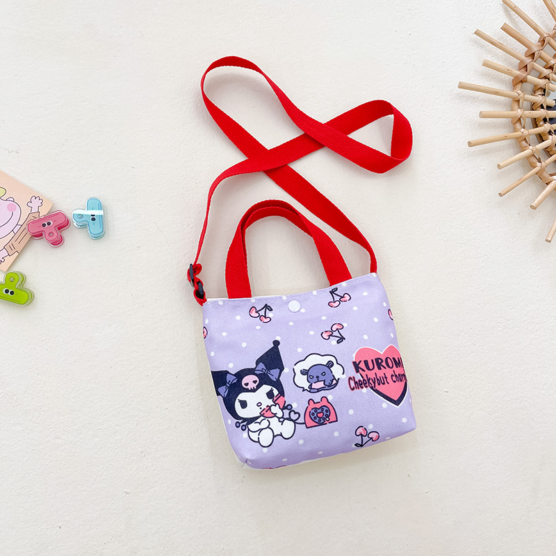 Bolsos para niños al por mayor Bolsos de hombro de moda coreana para niños Bolsos de mensajero para niños de lona de dibujos animados Bolsos de mano